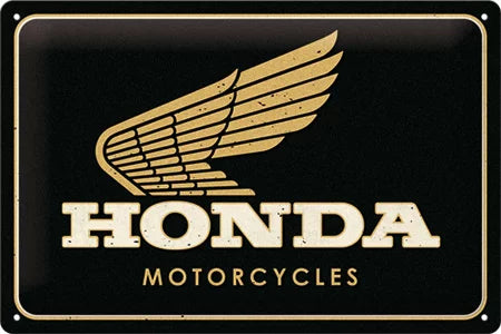 Honda Motorcycles – Logo Gold – 20x30cm