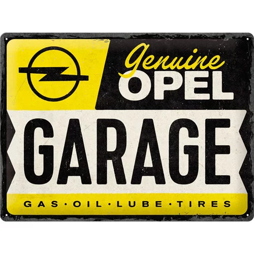 Opel Garage – Metallschild – 30x40cm
