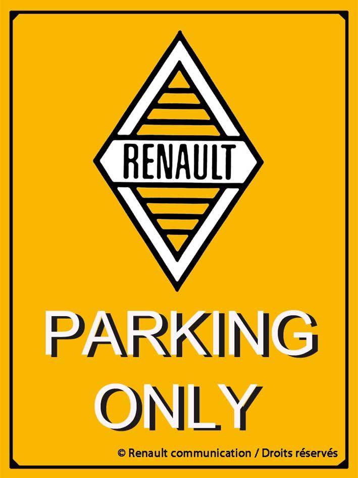 Renault Parking Only - Metallschild - 20x30cm