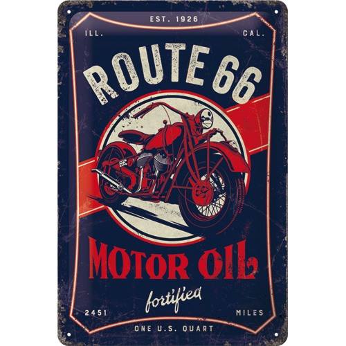 Route 66 – Motor Oil – Metallschild