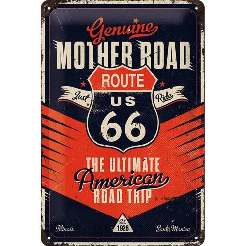 Route 66 – The Ultimate Road Trip – Metallschild – 20x30cm
