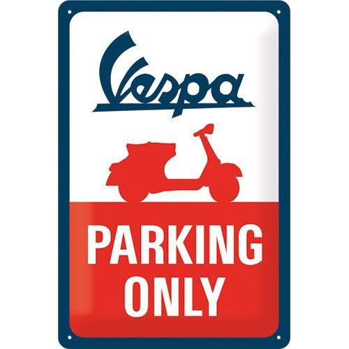 Vespa Parking Only – Metallschild – 20x30cm